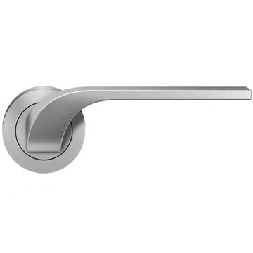 Las Vegas Round Rose Lever  Polished Stainless Steel