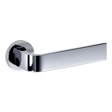 Sen.so 135 Lever Handle on Round Rose Polished Chrome Plate