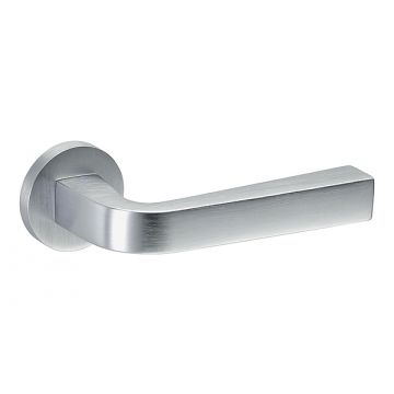 Touch 134 Lever Handle on Round Rose Polished Chrome Plate