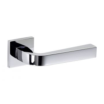 Touch 134 Lever Handle on Square Rose Satin Chrome Plate