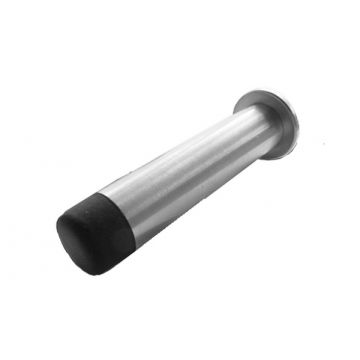 Projection Door Stop with Rose 75 x 16 mm Satin Stainless Steel
