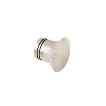 Dualine Tapered Cupboard Knob 25 mm Satin Stainless Steel