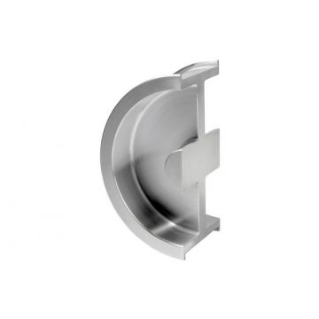 Semi Circular Flush Handle to suit 35 mm Door Satin Stainless Steel