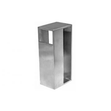 Oblong 120 mm Flush Handle to suit 35 mm Door Satin Stainless Steel