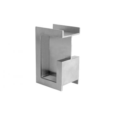 Recessed 100 mm Flush Handle to suit 44 mm Door Lipped Edge Design (Satin Stainless Steel)
