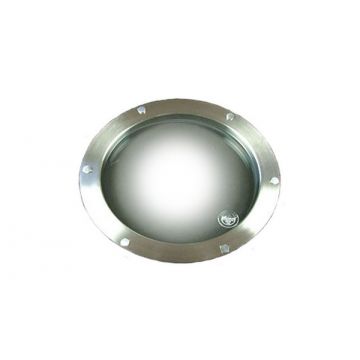 200 mm Port Hole Fire Rated FD30 Satin Stainless Steel