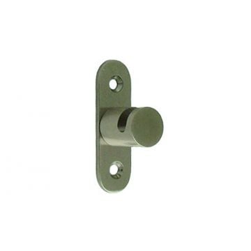Coat Hook with Groove  Satin Stainless Steel
