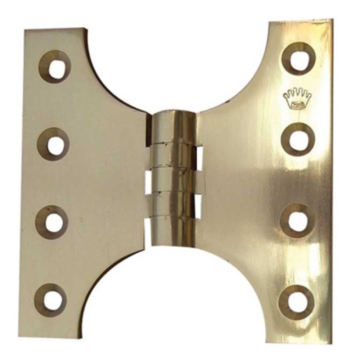 Parliament Hinge 102  x 152 mm Brass Contract Suite Polished Brass Lacquered