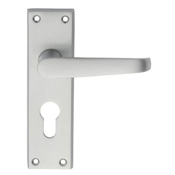 Lock Lever Handle Polished Brass Lacquered