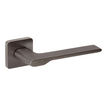 Special 247 Lever Handle on Square Rose Power Coat Graphite Finish