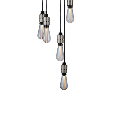 Hooked 6.0 Nude Pendant Light 2000 mm Cable Satin Stainless Steel